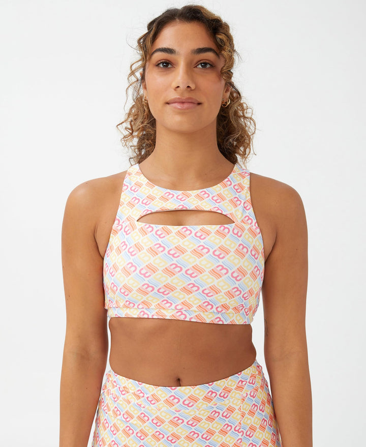 Cotton On Body Womens Smoothing Cut Out Vestlette Top