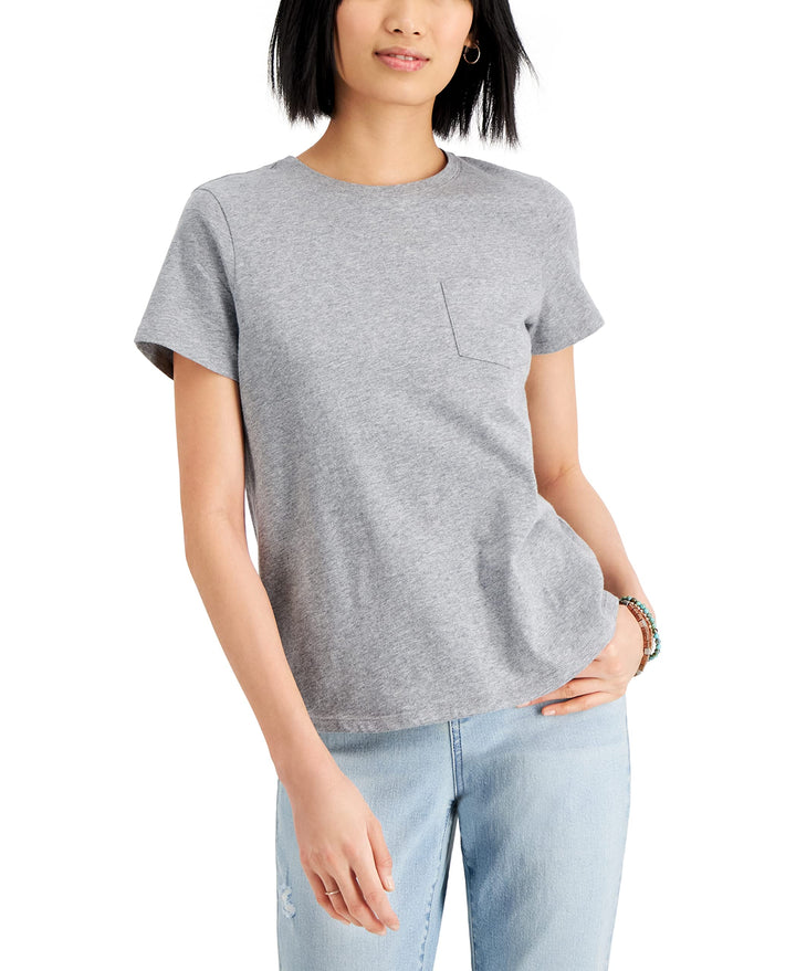 Style & Co Petite Heathered Classic T-Shirt