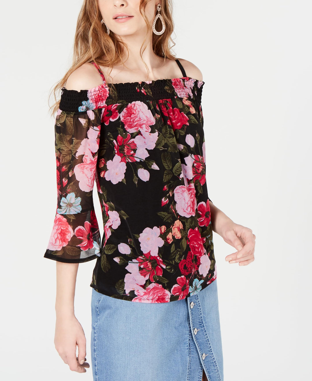 Petite Smocked Peasant Top