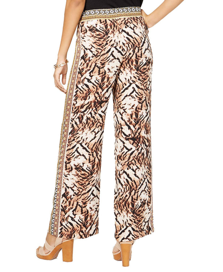 INC Printed Wide-Leg Pants