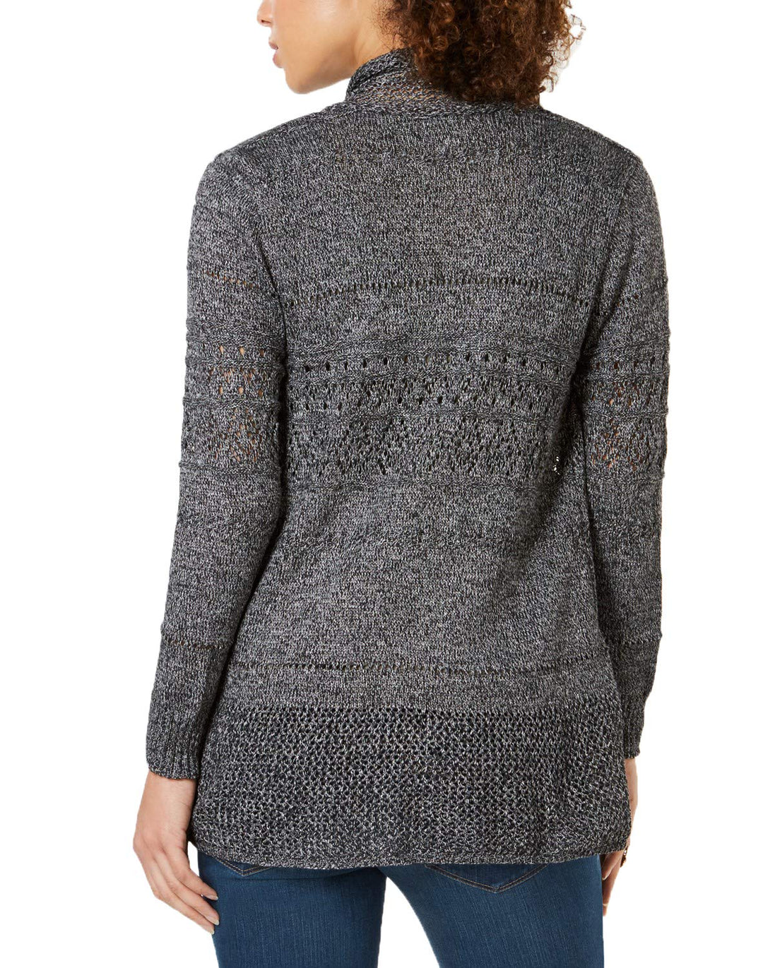 Style & Co Open Front Pointelle Cardigan