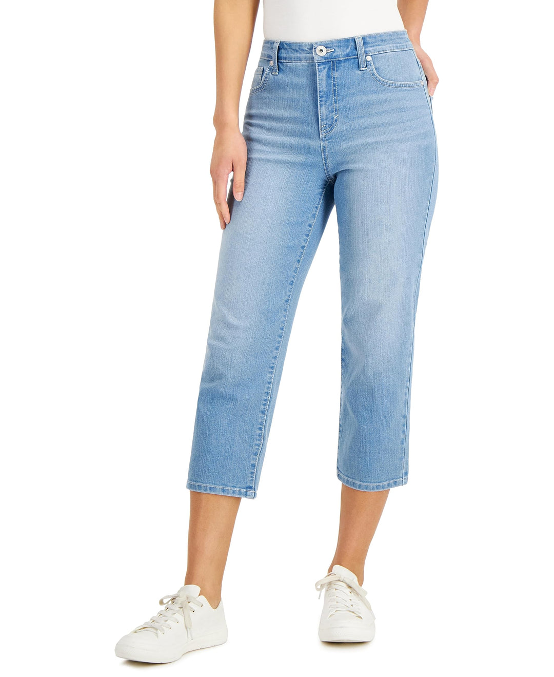 Style & Co Womens High Rise Cropped Jeans