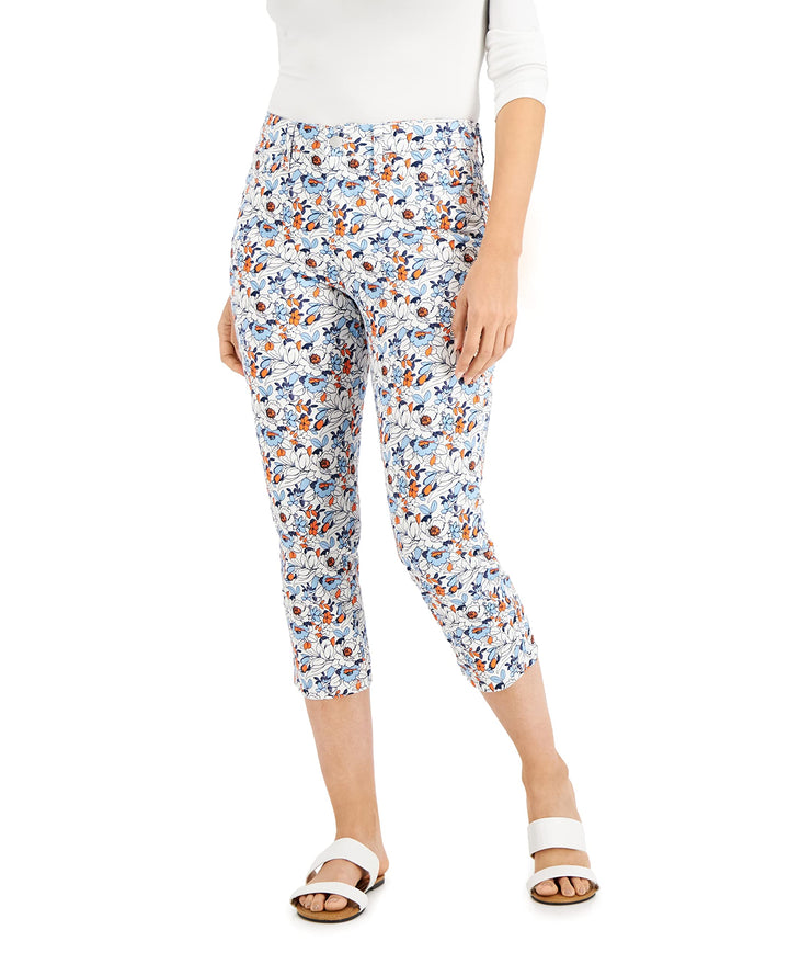 Charter Club Printed Capri Jeans