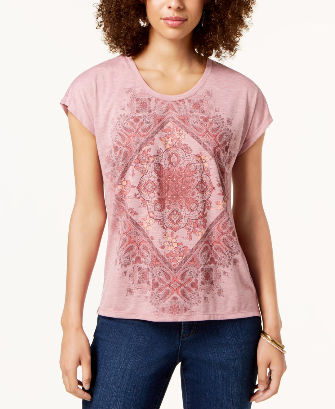 Style & Co Petite Graphic Print T-Shirt