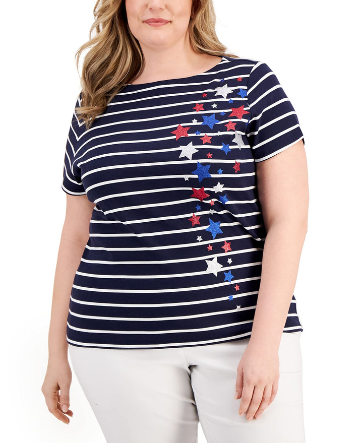 Karen Scott Plus Size T-Shirt