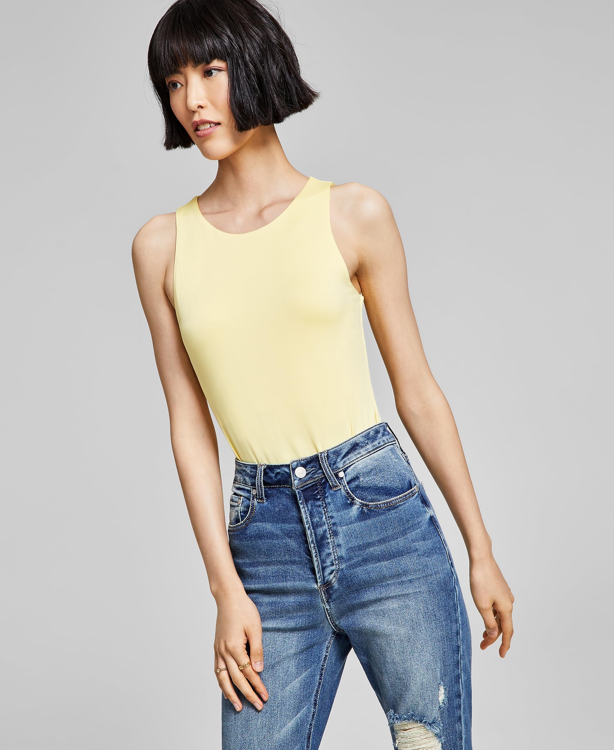 Now This Womens High Neck Bodysuit