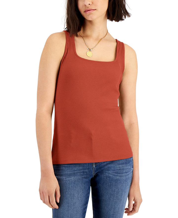 Women's Square Neck Rib Tank