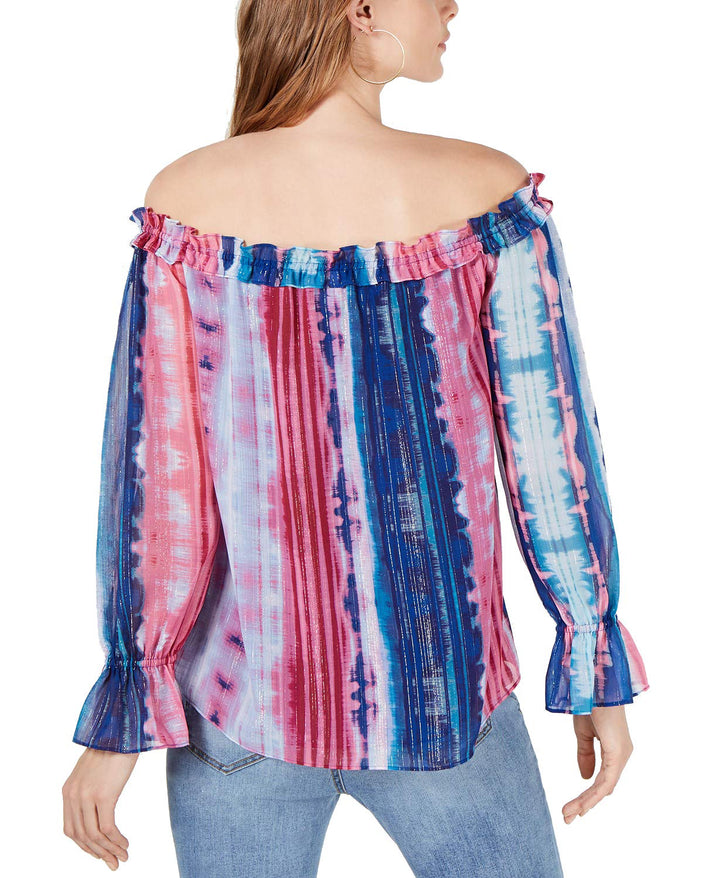 Tie Dyed Off The Shoulder Top