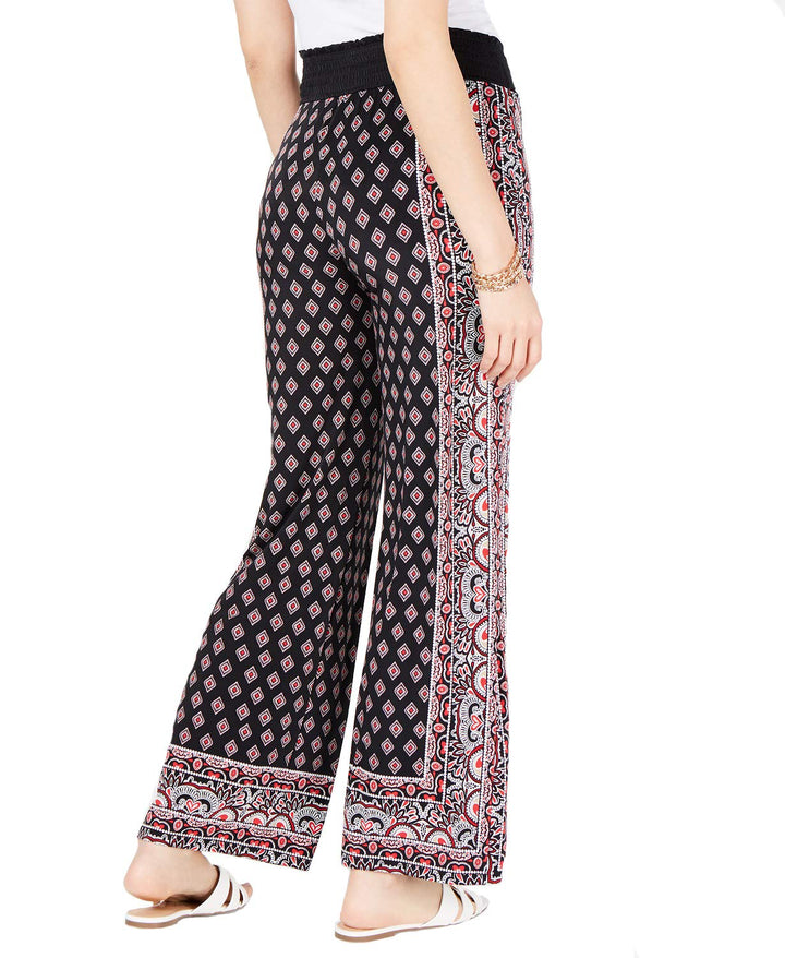 INC Petite Printed Tie-Waist Pants