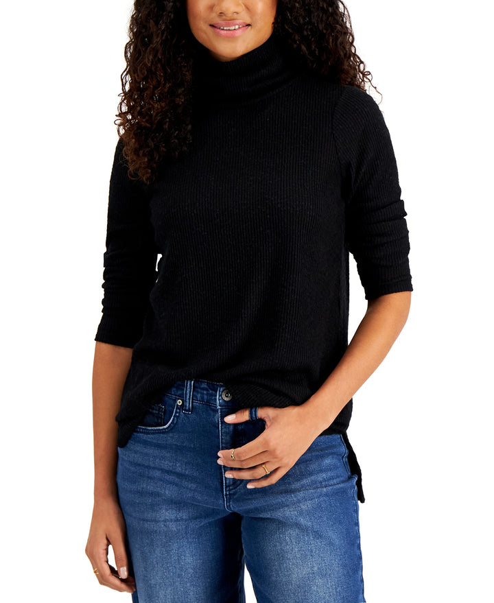 Style & Co Rib Knit Tunic Top