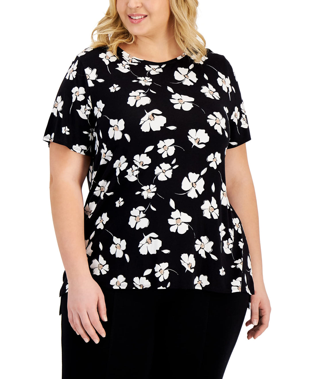 Alfani Printed Crewneck T-Shirt