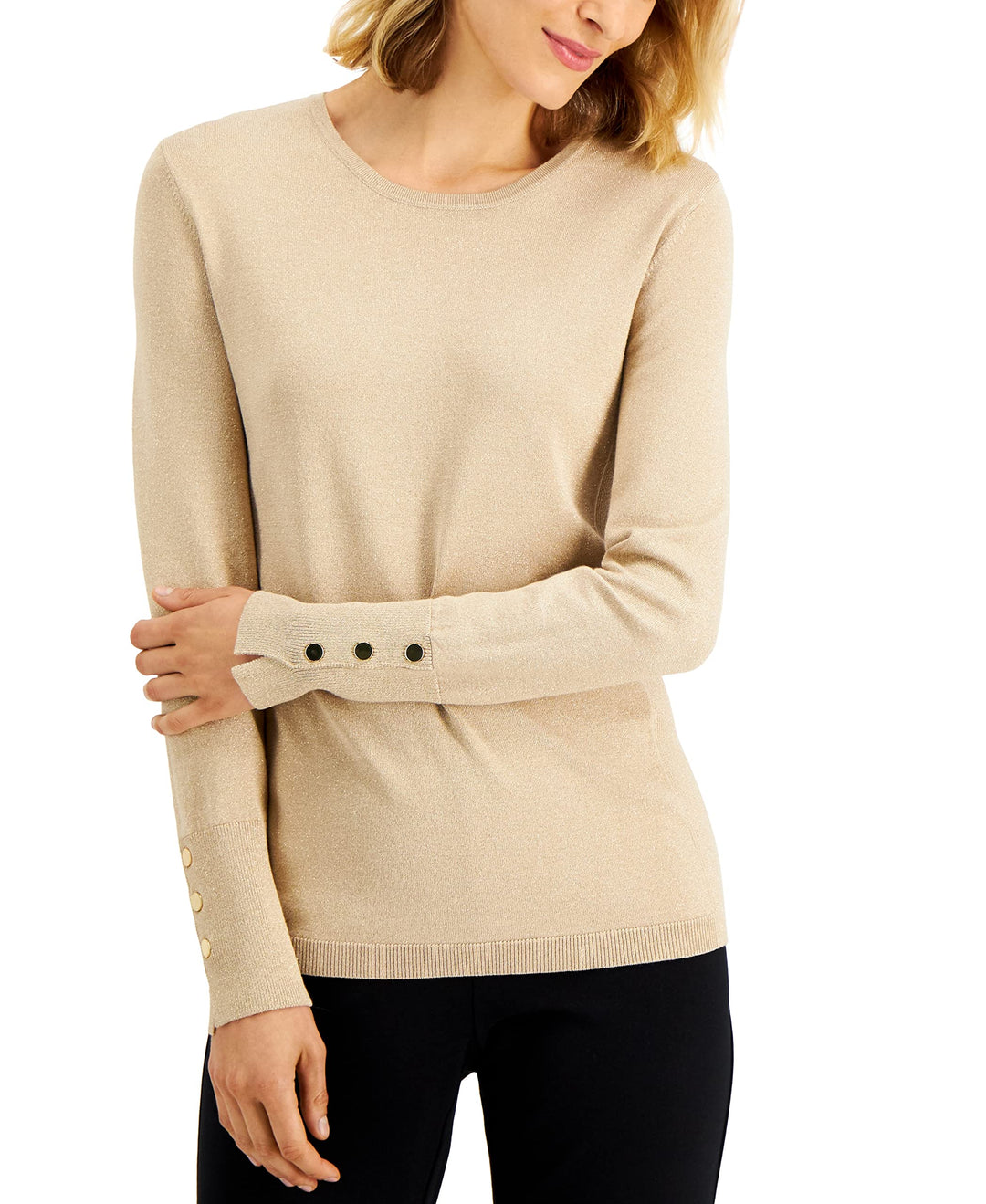 JM Collection Metallic Sweater
