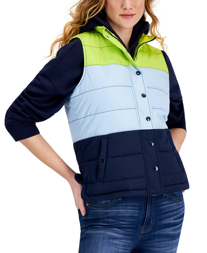 Style & Co Colorblocked Puffer Vest