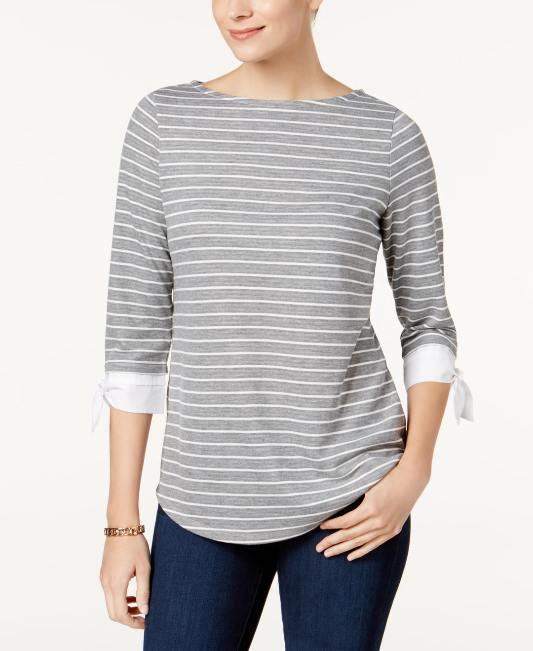 Charter Club Petite Striped Top