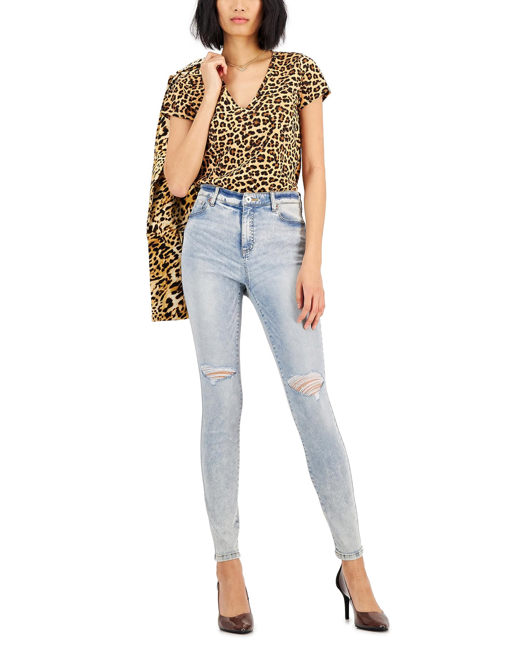 International Concepts Womens V Neck T-Shirt