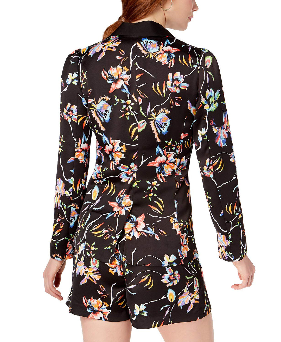 Bar III Floral Printed Blazer