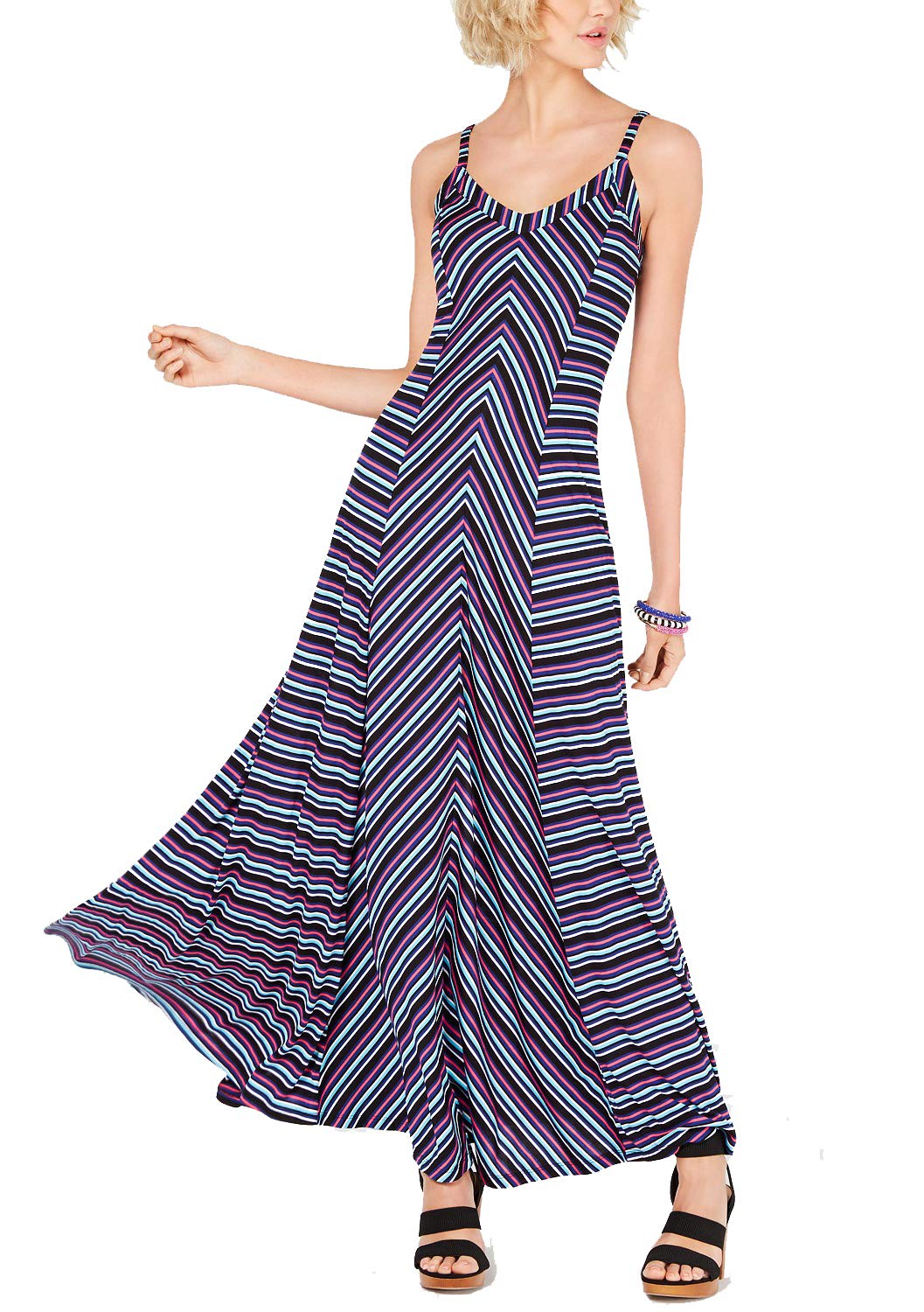 INC Striped Maxi Dress