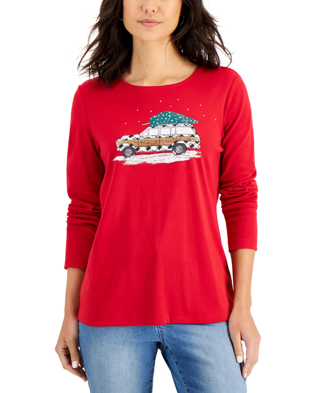 Karen Scott Road Trip Holiday Top