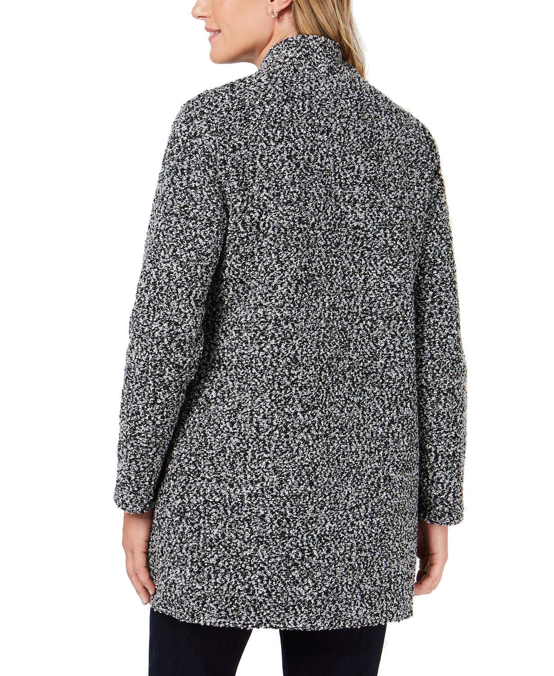 Open-Front Boucl&eacute; Jacket