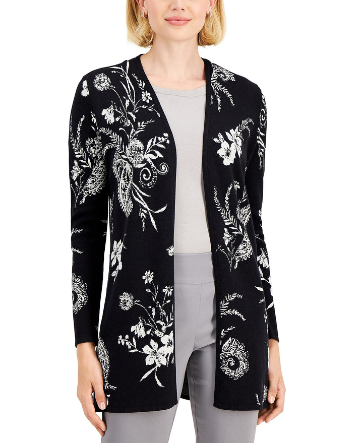 JM Collection Petite Floral Print Cardigan
