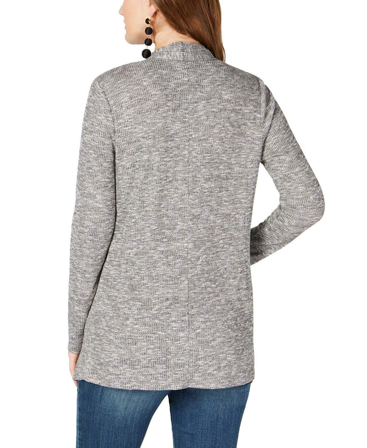 Draped Open Front Cardigan