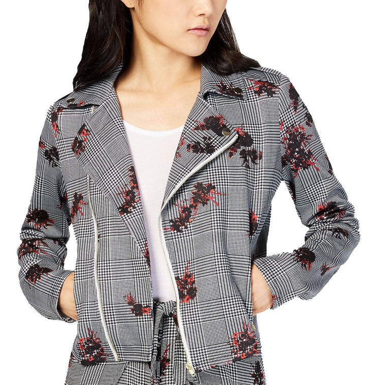 Material Girl Juniors Printed Moto Jacket