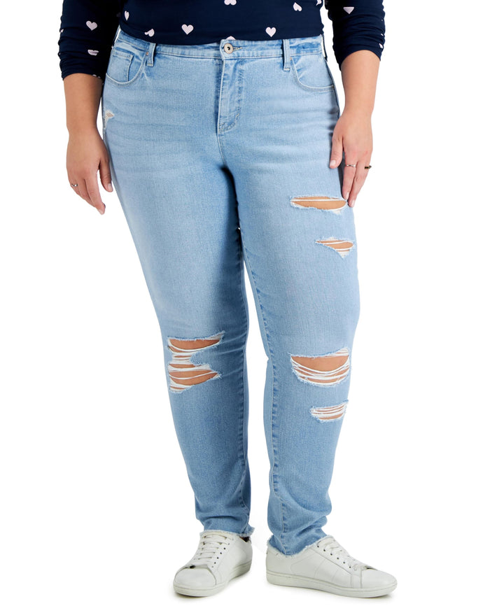 Style & Co Plus Size Mid Rise Curvy Skinny Jeans