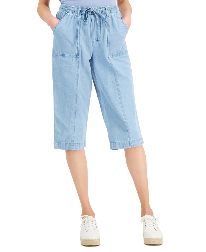 Karen Scott Denim Charlie Capri Pants