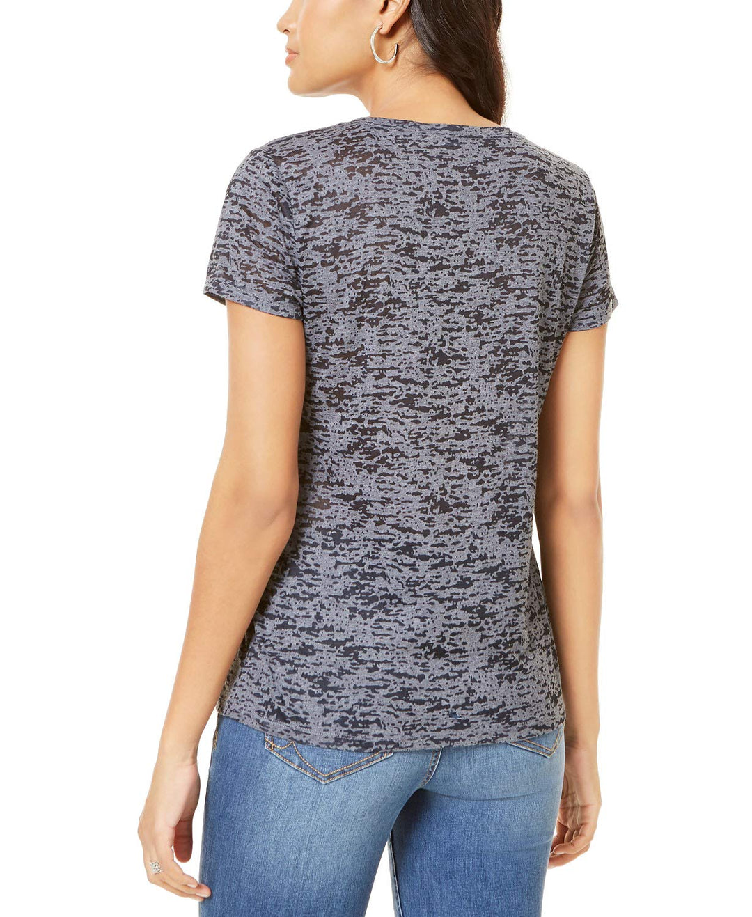 INC Printed Burnout T-Shirt