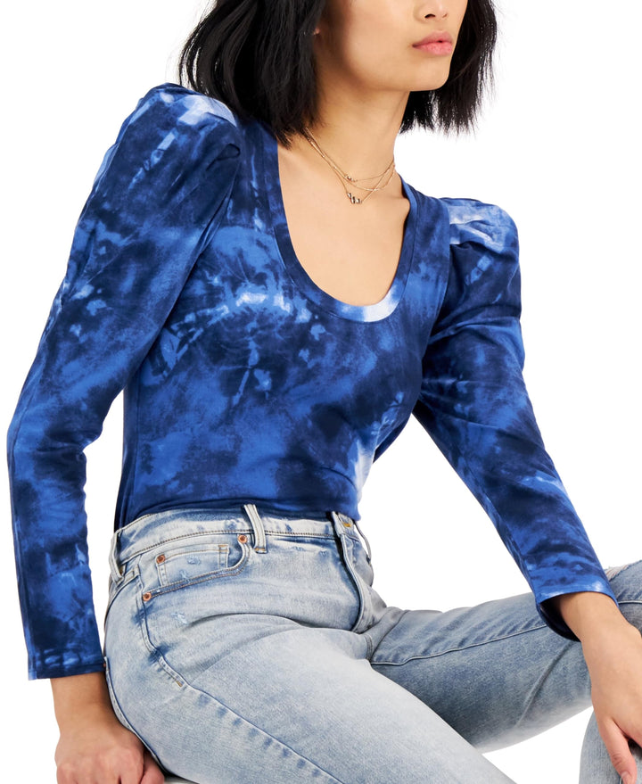 INC International Concepts Cotton Puff Sleeve Top