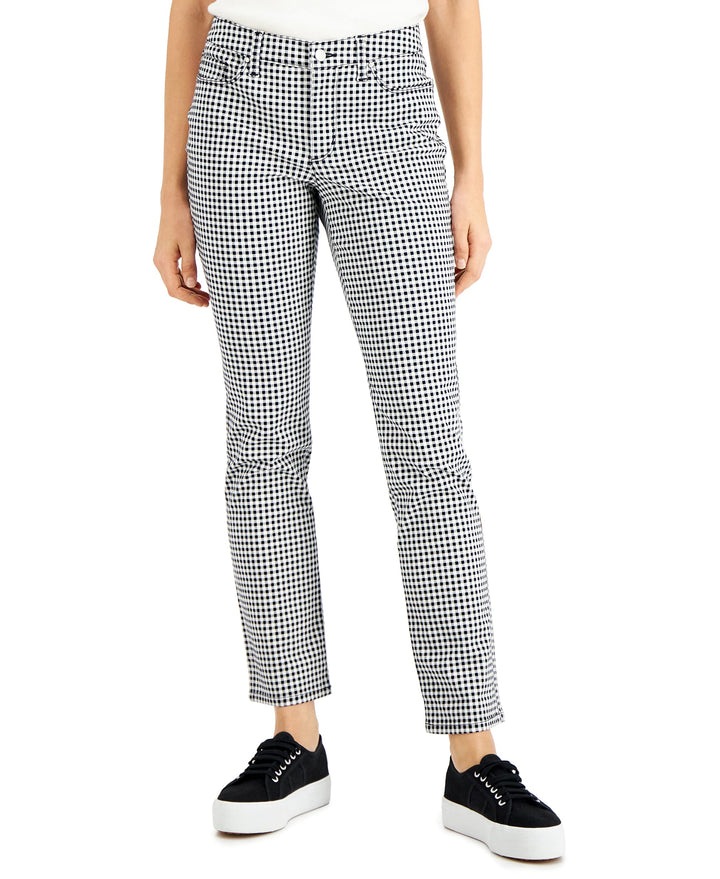 Charter Club Denim Gingham Printed Jeans