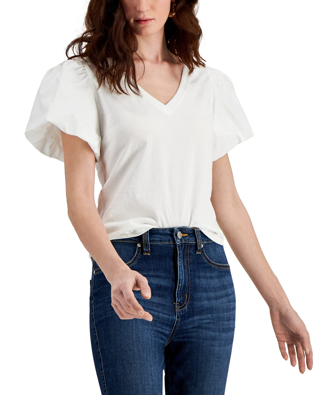 INC International Concepts Ruffled Sleeve Top