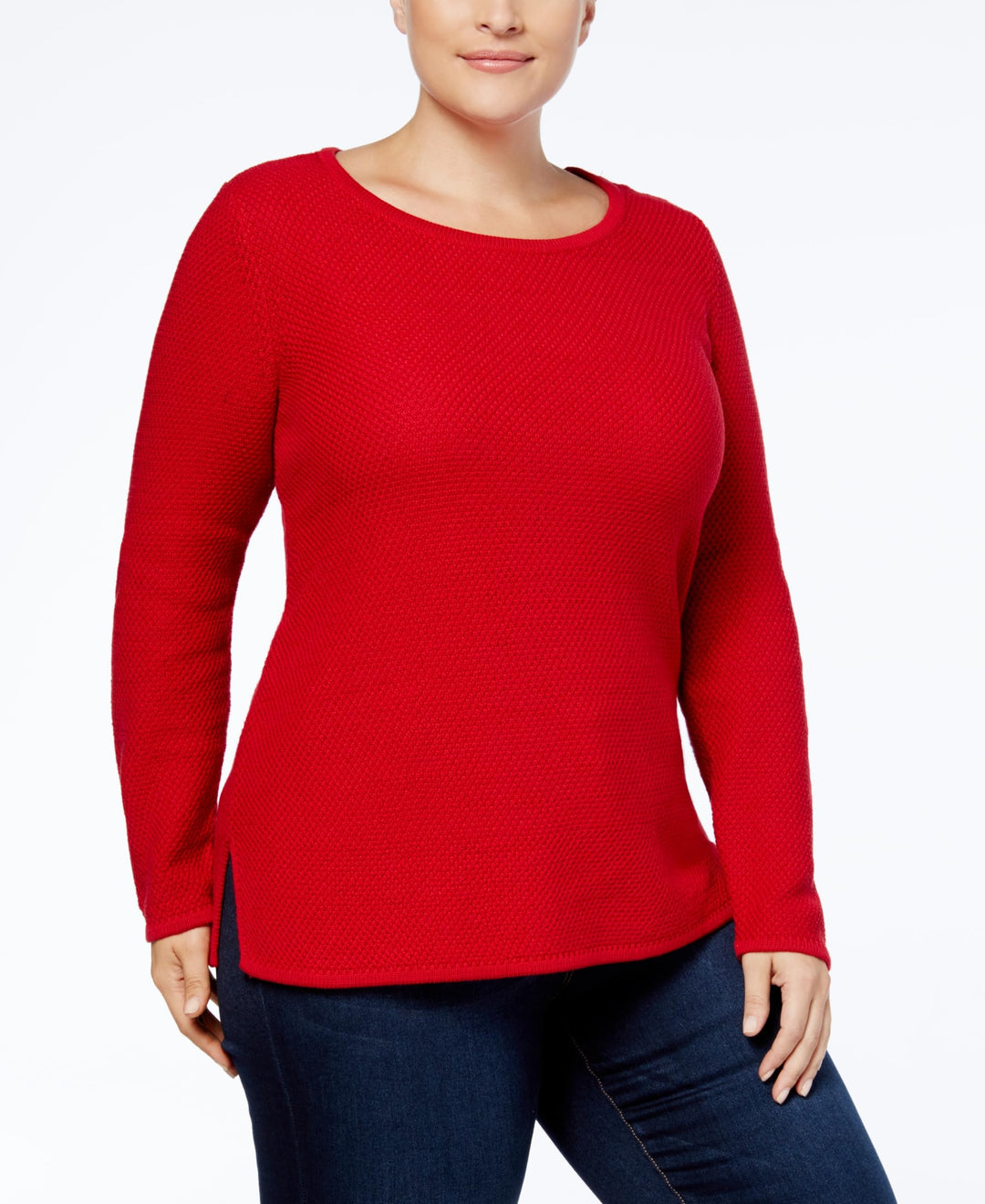 Charter Club Plus Size Scoop Neck Tunic Sweater