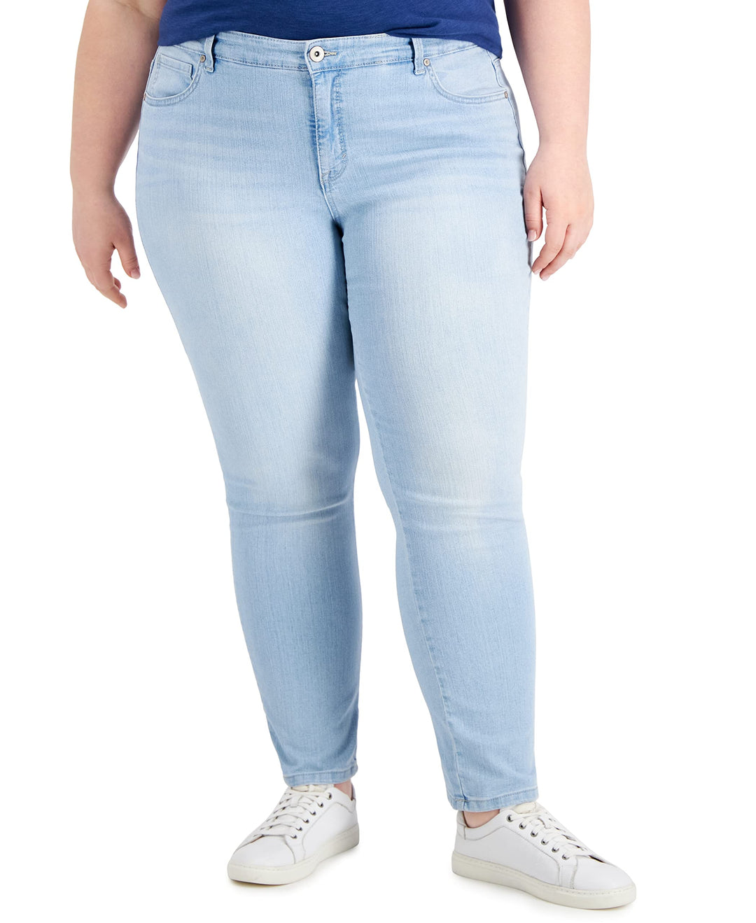 Plus Size High-Rise Straight Jeans