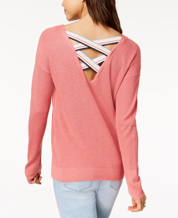 Juniors' Crisscross-Back Sweater