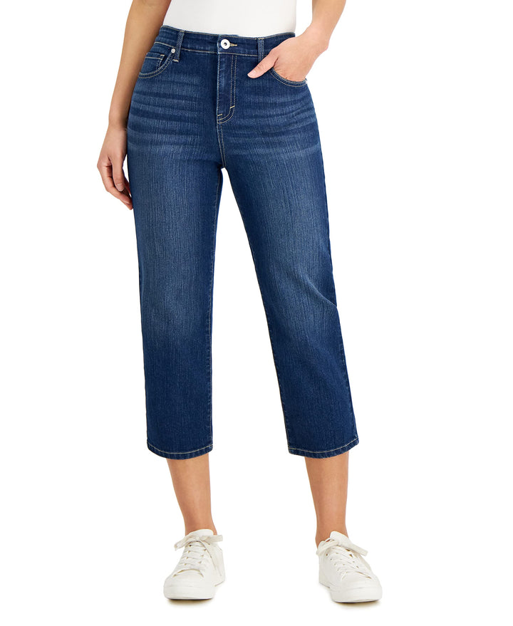 Style & Co Womens High Rise Cropped Jeans