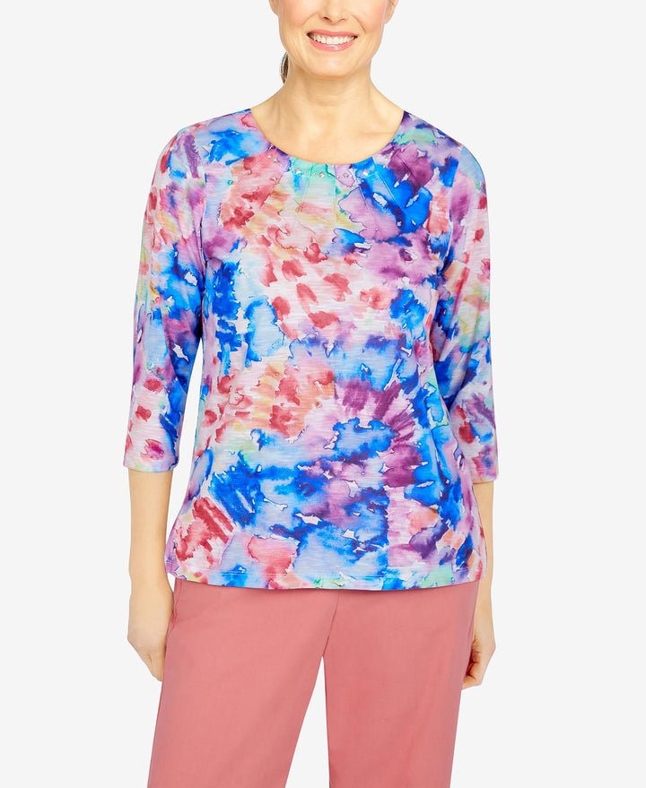 Petite Boho Vibes Tie Dye Top