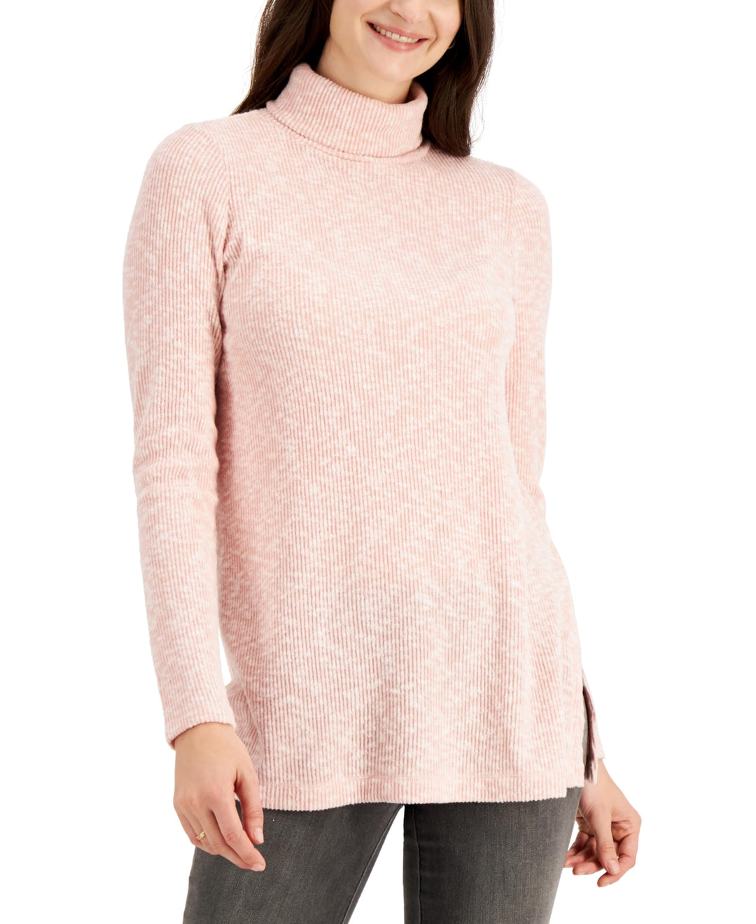 Style & Co Rib Knit Tunic Top