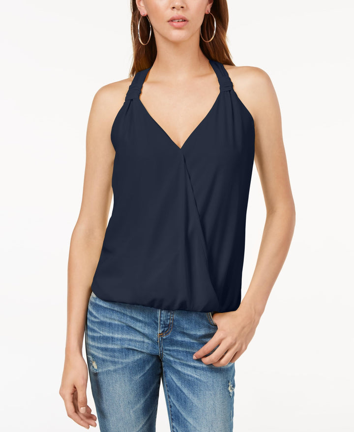 Surplice Blouson Tank Top