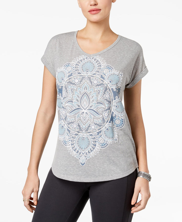 Style & Co Puffed Print T-Shirt