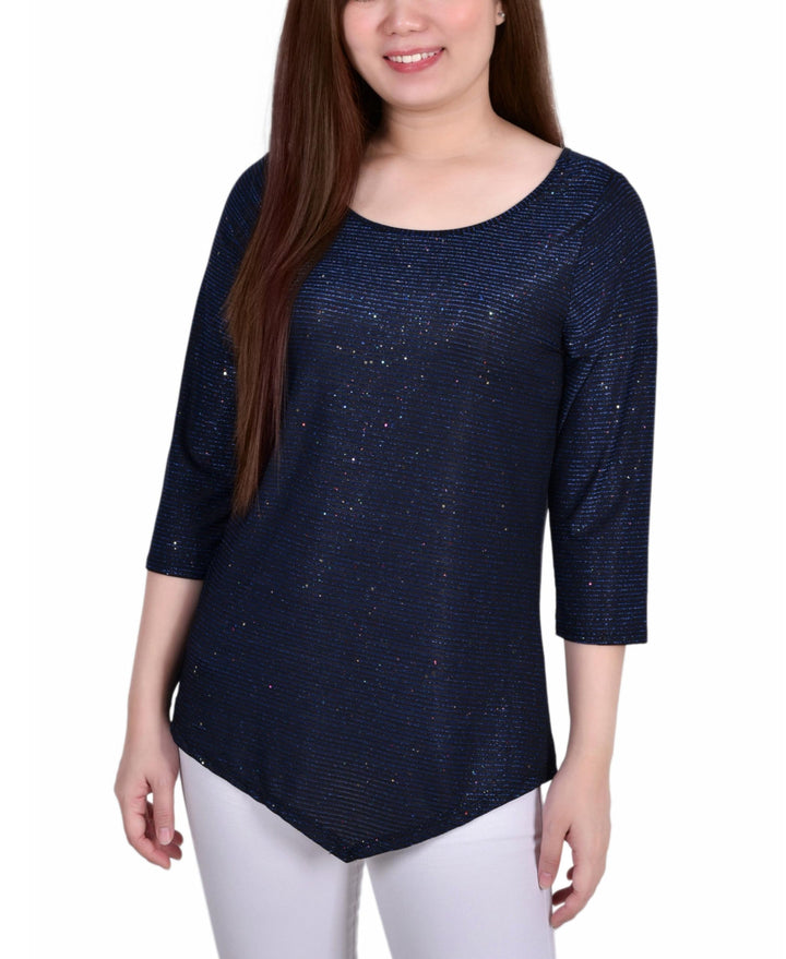 Petite Iridescent Bar Back Top