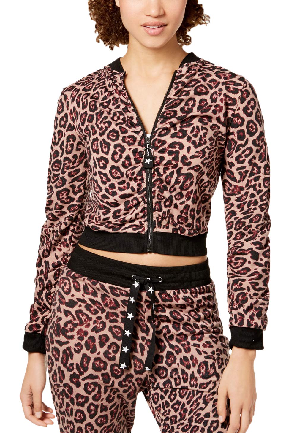 Juniors' Ruched Bomber Jacket