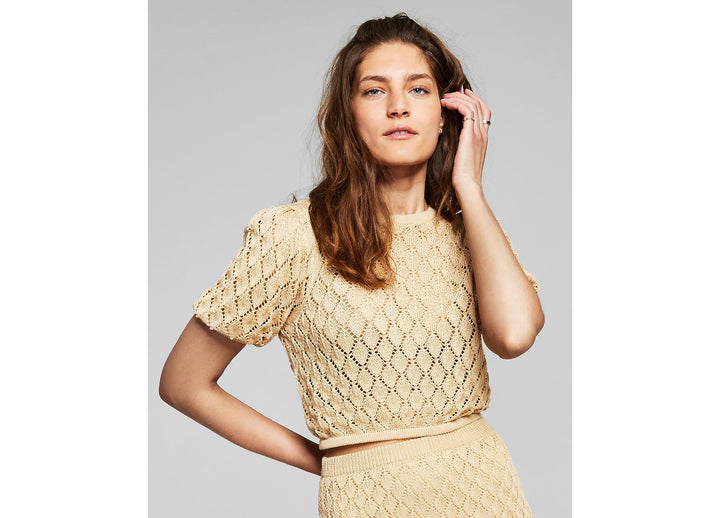 Now This Womens Crochet Crop Top