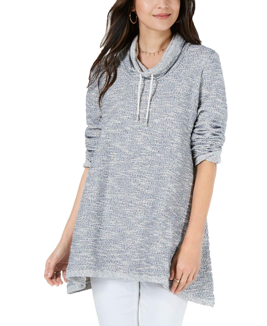 Style & Co Relaxed Funnel Neck Top