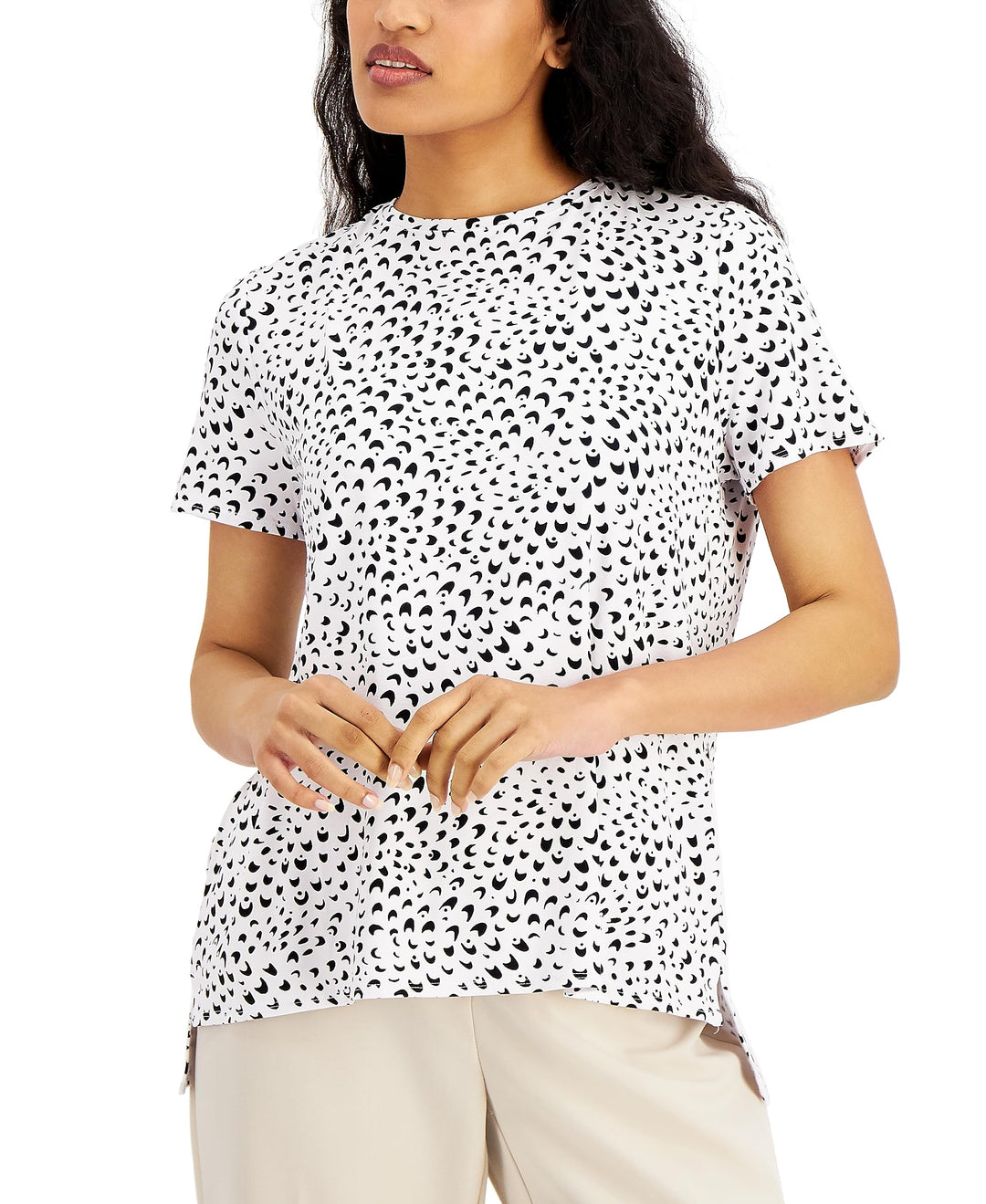 Alfani Printed Crewneck T-Shirt
