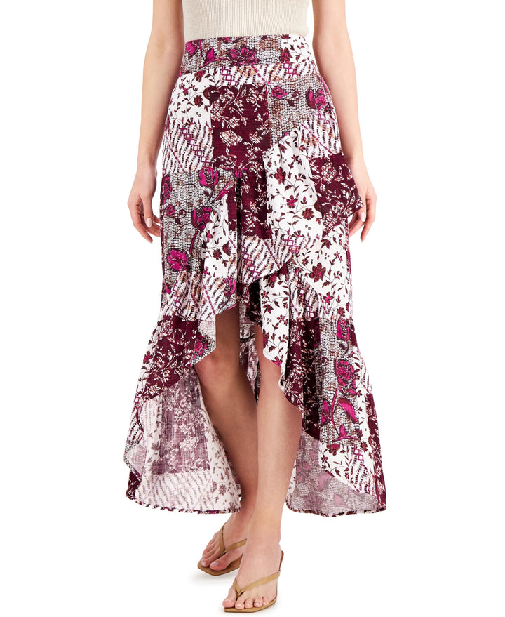 INC International Concepts Printed Tiered Skirt