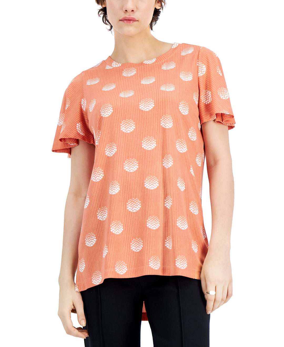 Alfani Flutter Sleeve T-Shirt
