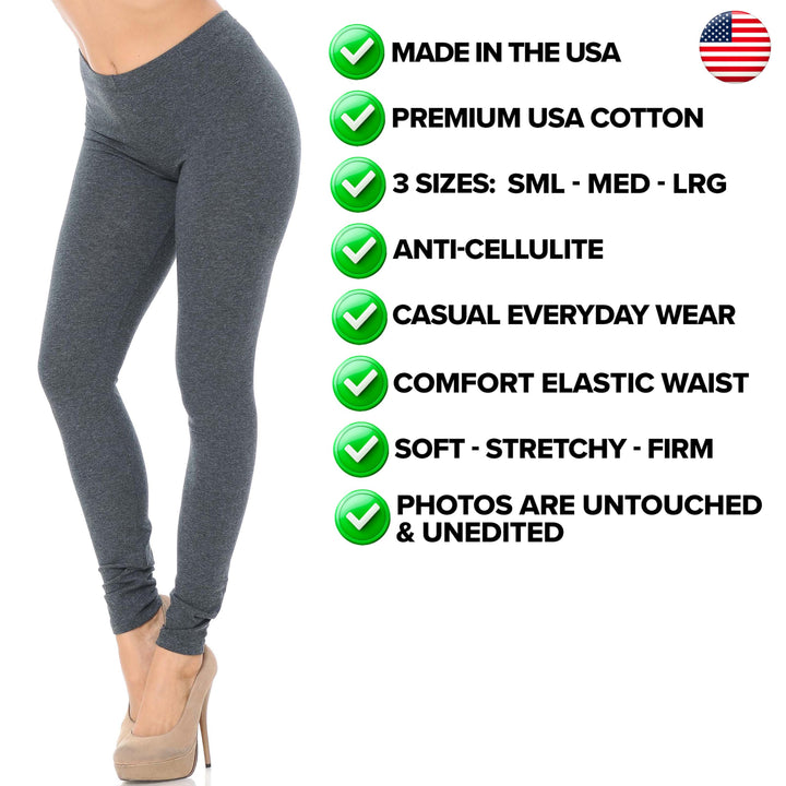 USA Full Length Cotton Leggings