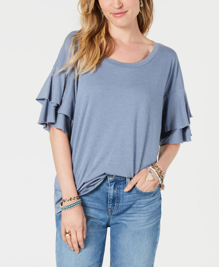 Style & Co. Ruffle Sleeved Top