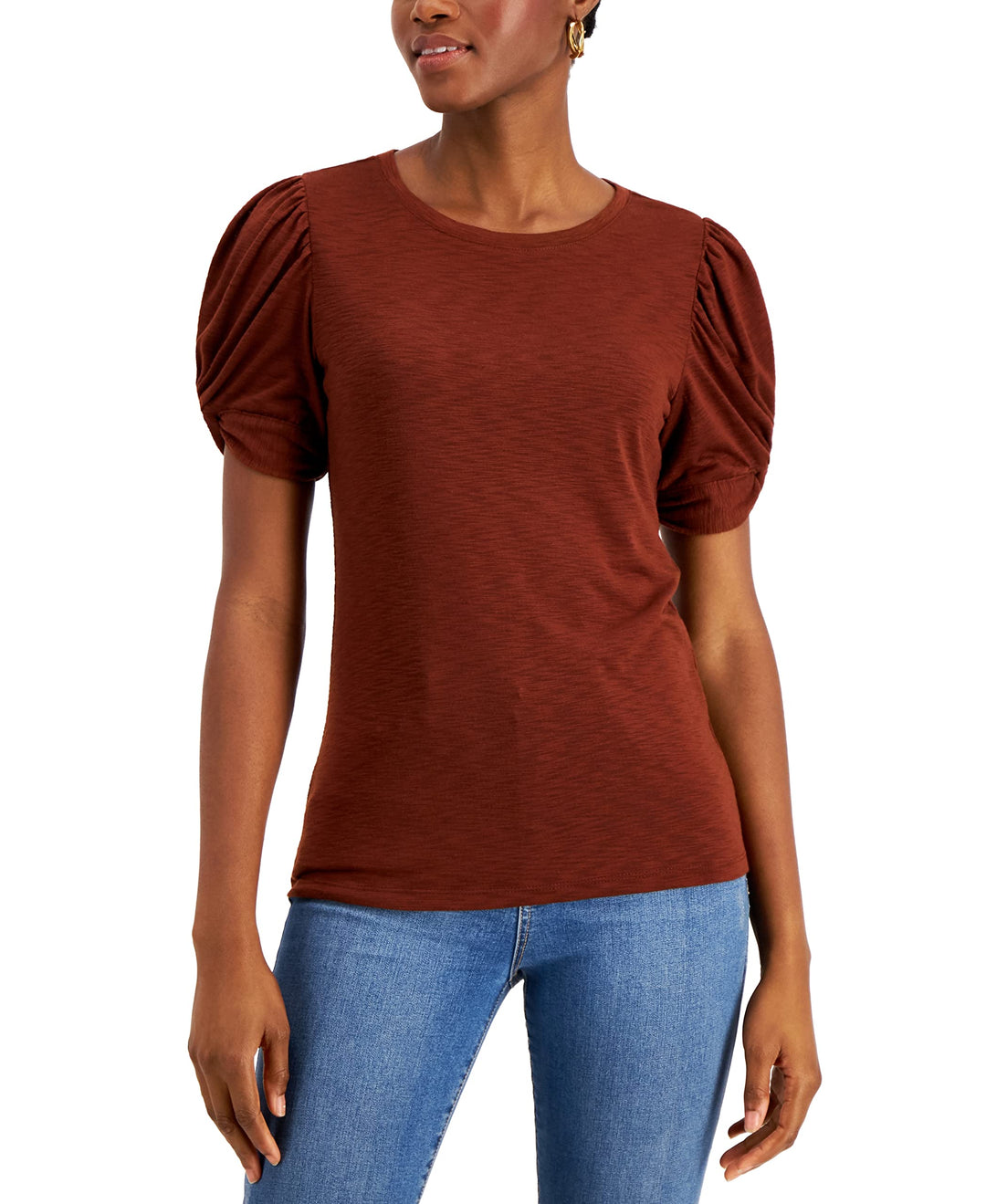 INC International Concepts Puff Sleeve Top